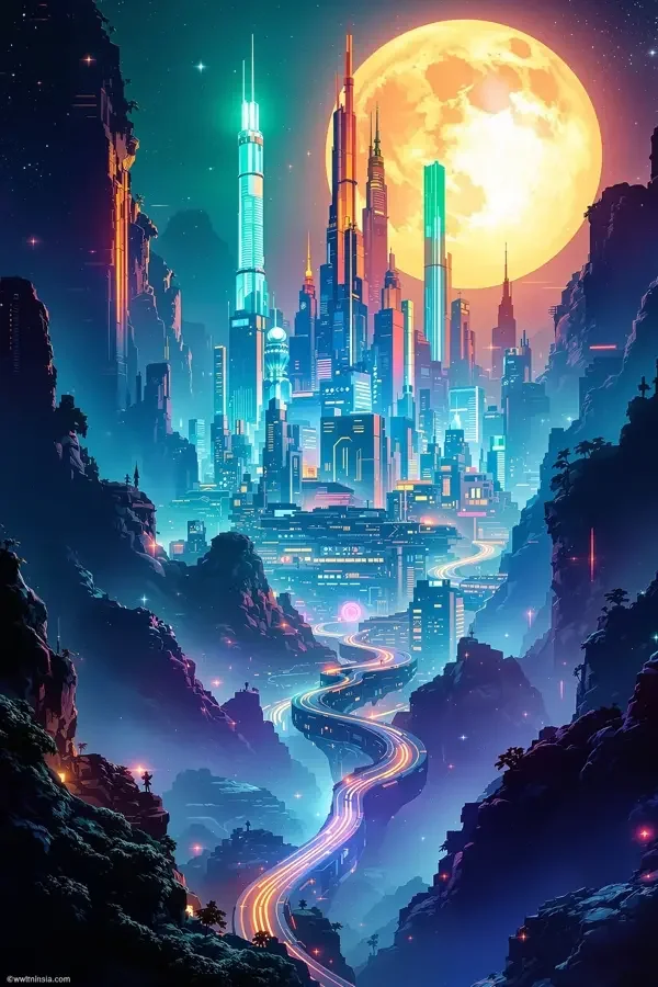 《霓虹折叠》科幻类型影片封面图